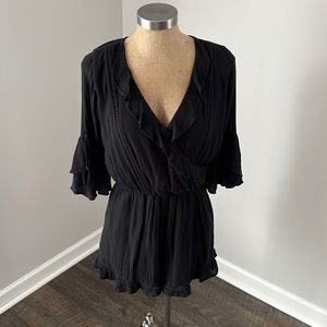 Abercrombie and fitch black romper